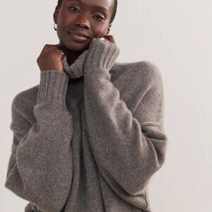 (Jenni Kayne) NWT Cashmere Porter Turtleneck in Shadow